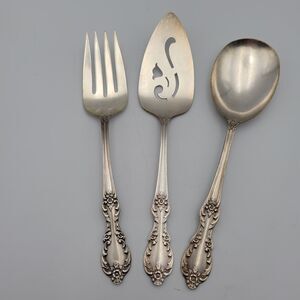 Silverplate SERVING PIECE 1959 Rogers Grand Elegance Vintage Set Of 3